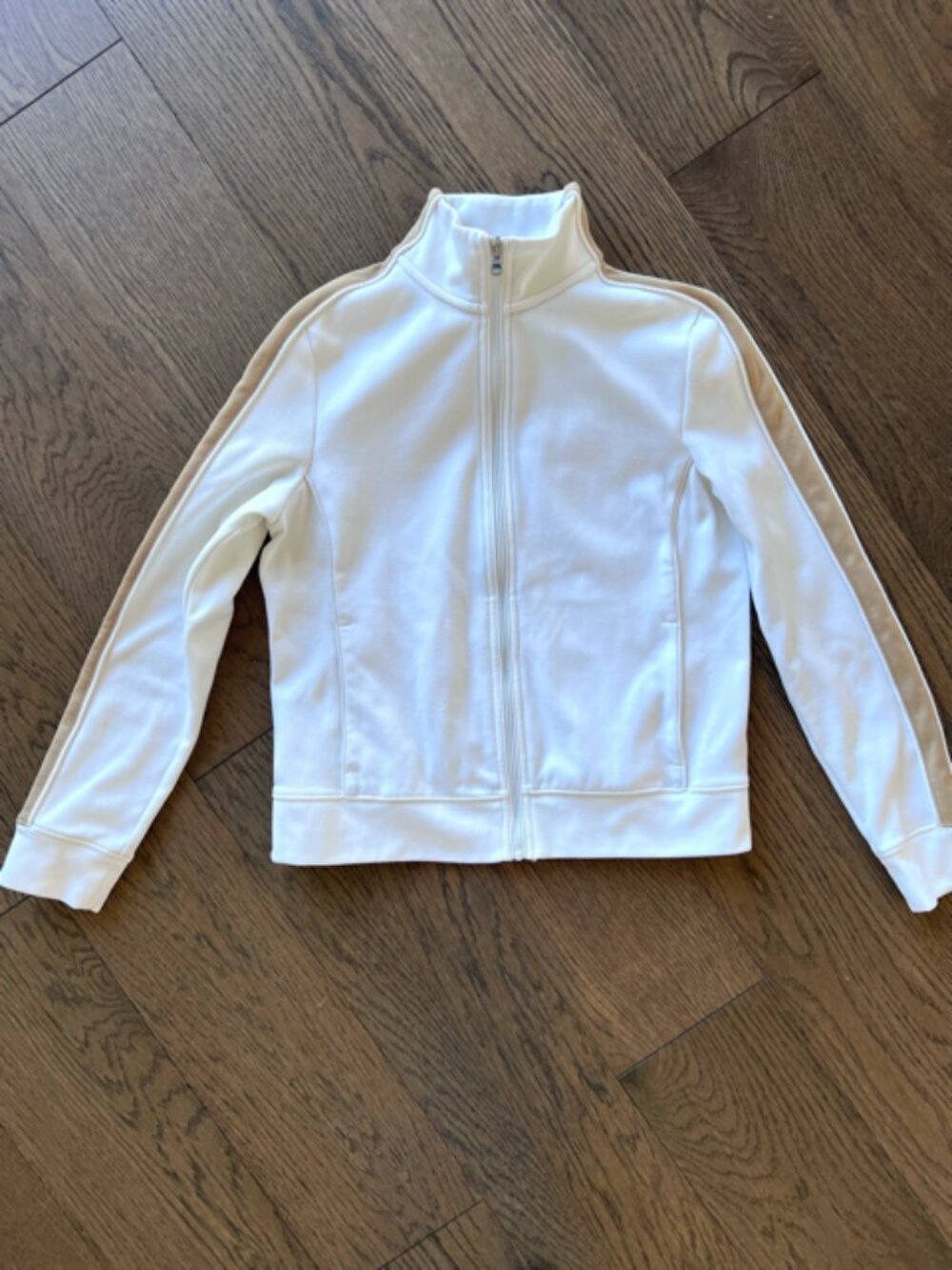 Vintage Lauren Ralph Lauren Active Track Jacket White Tan XS